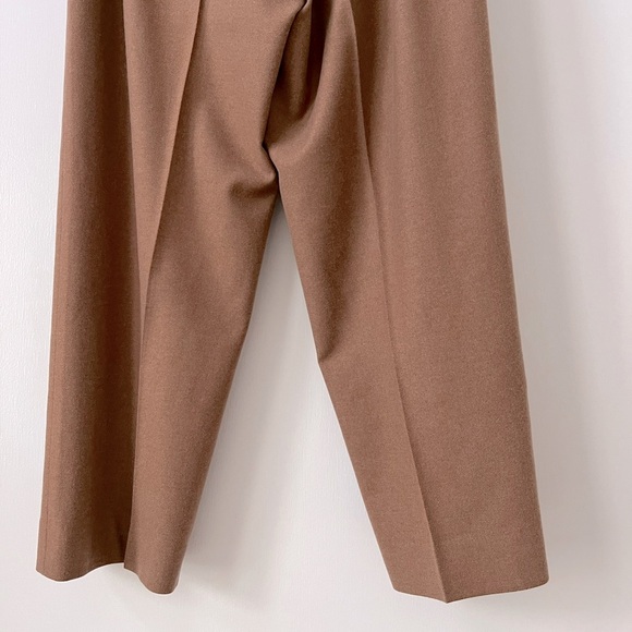 Vince Wool Blend Brushed Mid Rise Easy Pull-On Pant in Dark Beach Corpcore - Picture 11 of 14